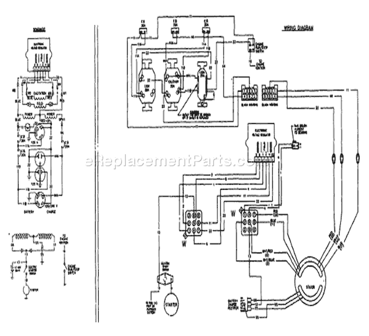 Page B Diagram and Parts List for 9429-1 C5000 Briggs and Stratton Generator